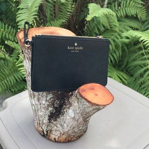 Kate Spade gently used small black wristlet